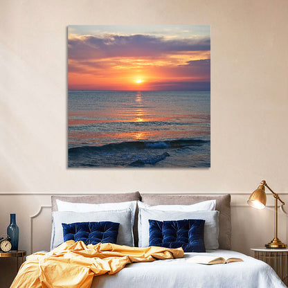 Lake Michigan Sunset Reflection Wall Art