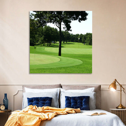 Oklahoma Golf Course Greens Wall Art