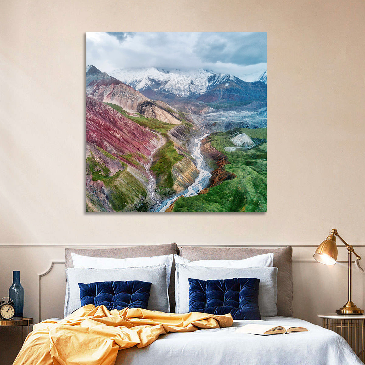 Mount Lenin Glacial Valley Wall Art