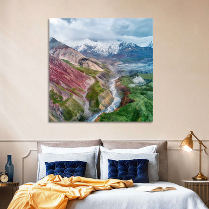 Mount Lenin Glacial Valley Wall Art