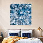 Aerial Snowy Evergreen Canopy Wall Art