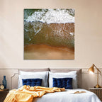 Misquamicut Beach Aerial View Wall Art