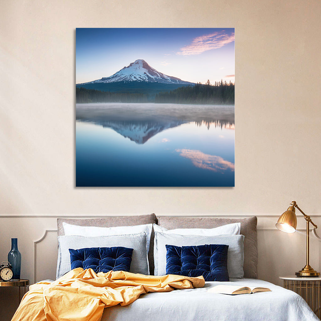 Mount Hood Reflection at Trillium Lake Wall Art