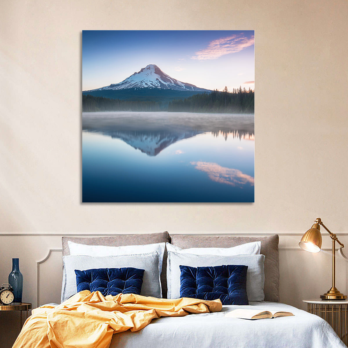 Mount Hood Reflection at Trillium Lake Wall Art