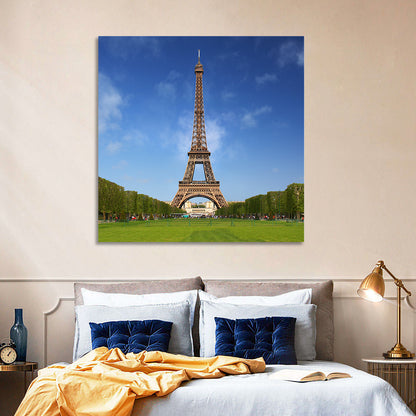 Eiffel Tower Park View Wall Art