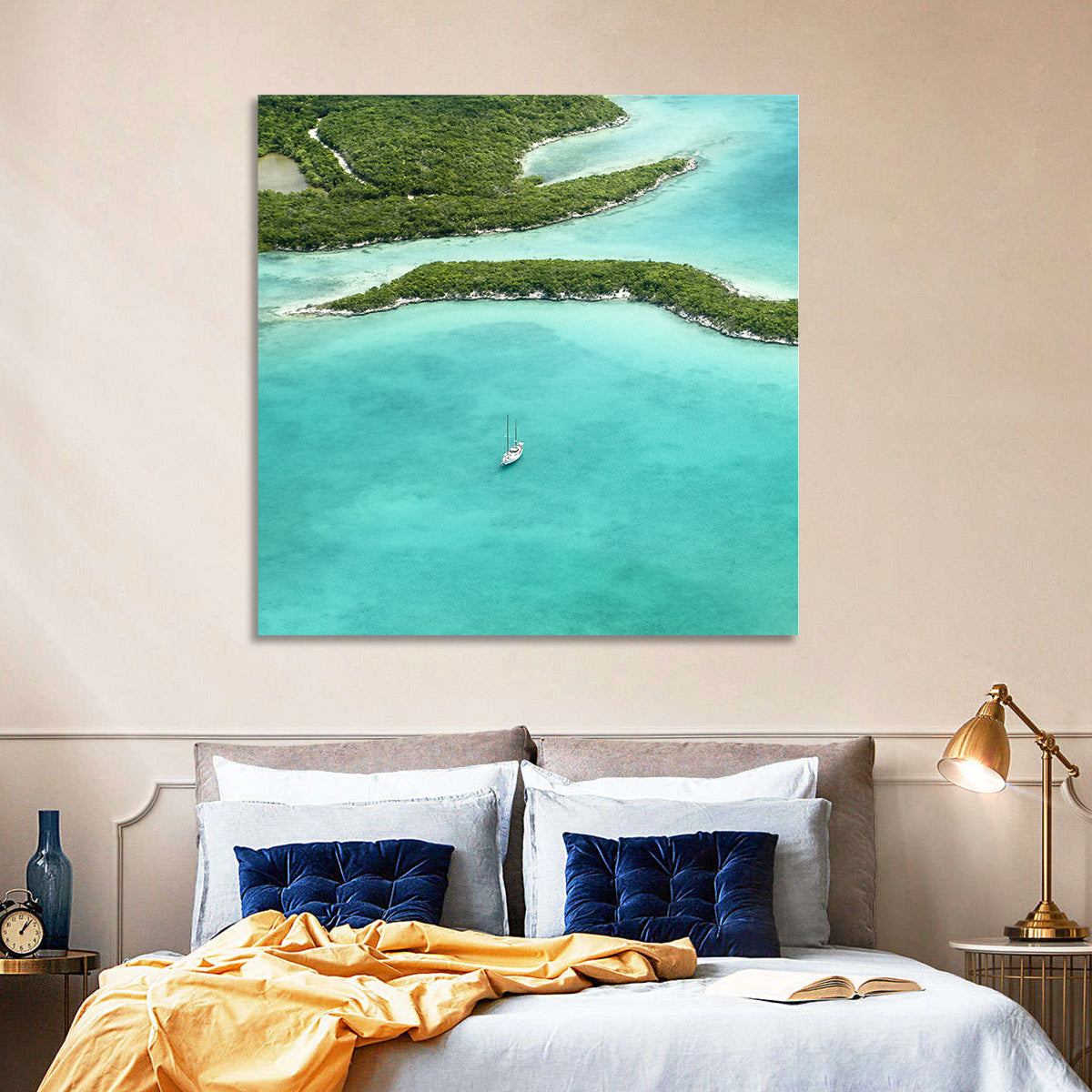 Turquoise Bahamas Islands Wall Art