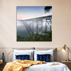 New River Gorge Bridge at Dawn Wall Art