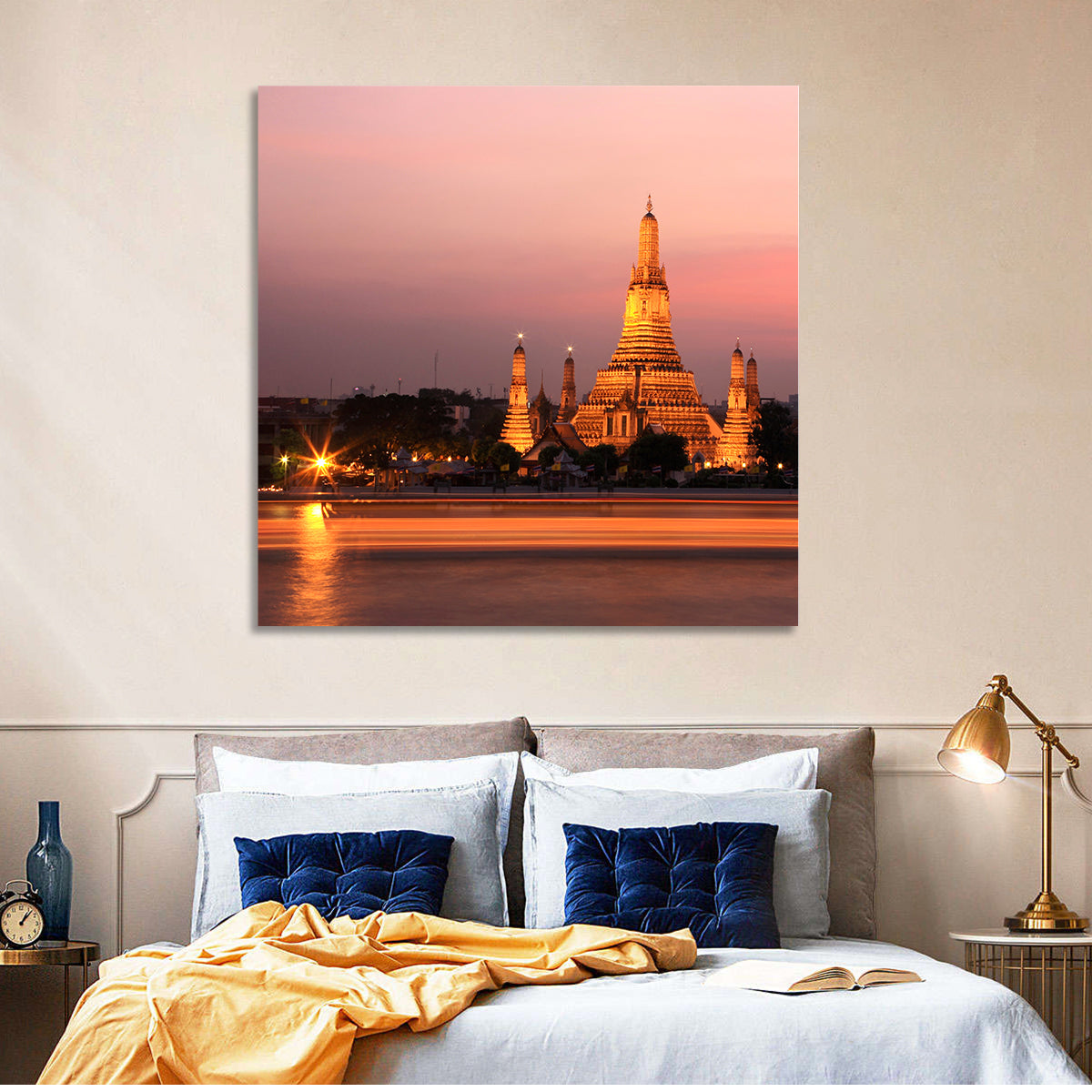 Wat Arun at Dusk Wall Art