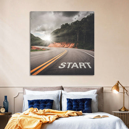 Start of a Journey, Sunrise Road Wall Art