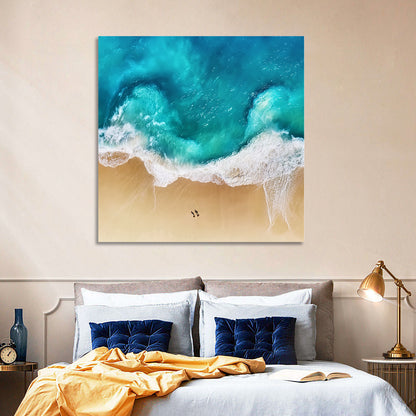 Turquoise Beach Aerial Wall Art