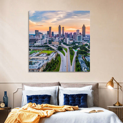 Downtown Atlanta Skyline Wall Art