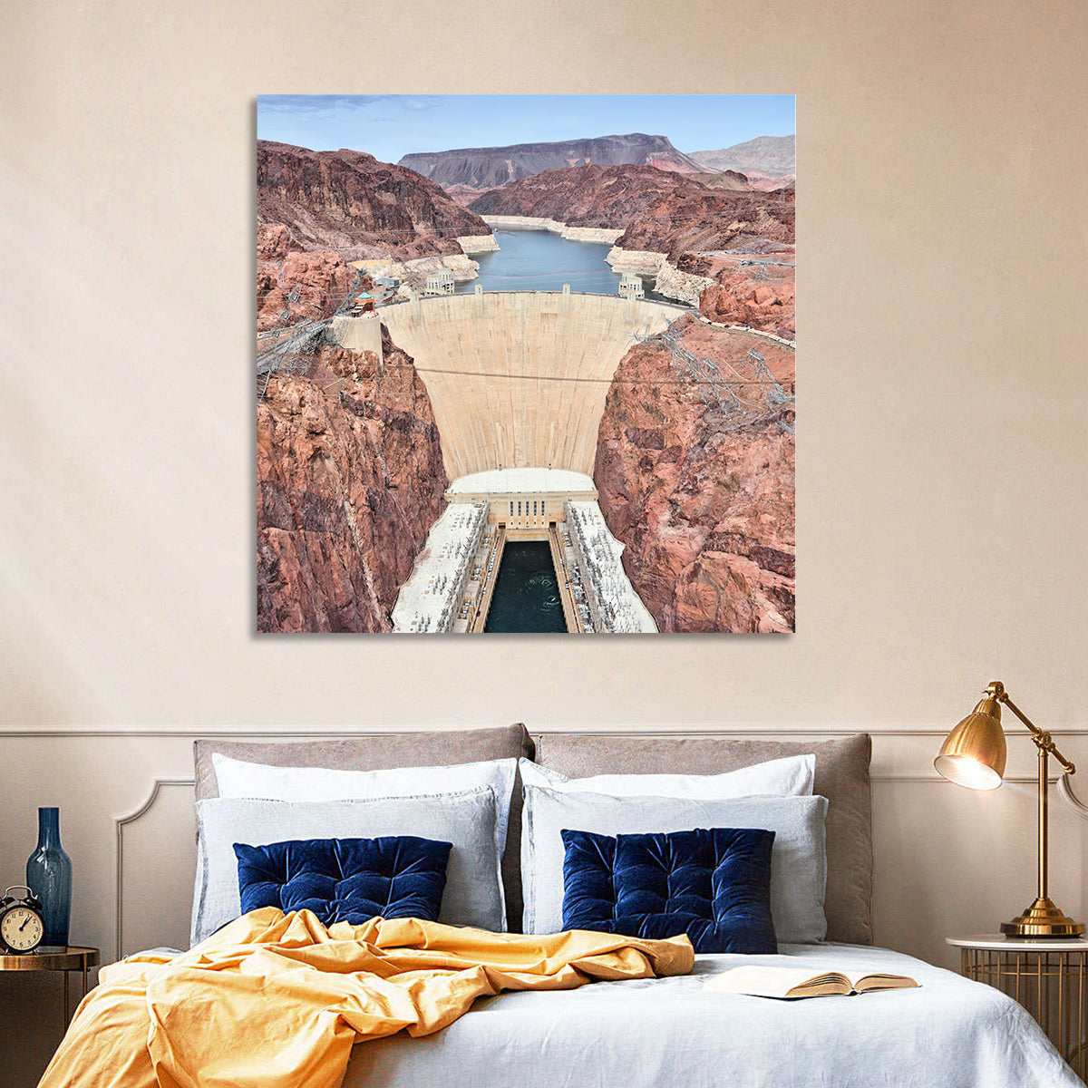 Hoover Dam High-angle View Wall Art