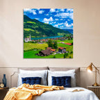 Lungern Village Panorama Wall Art