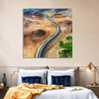Winding Road in Geysers Valley Wall Art