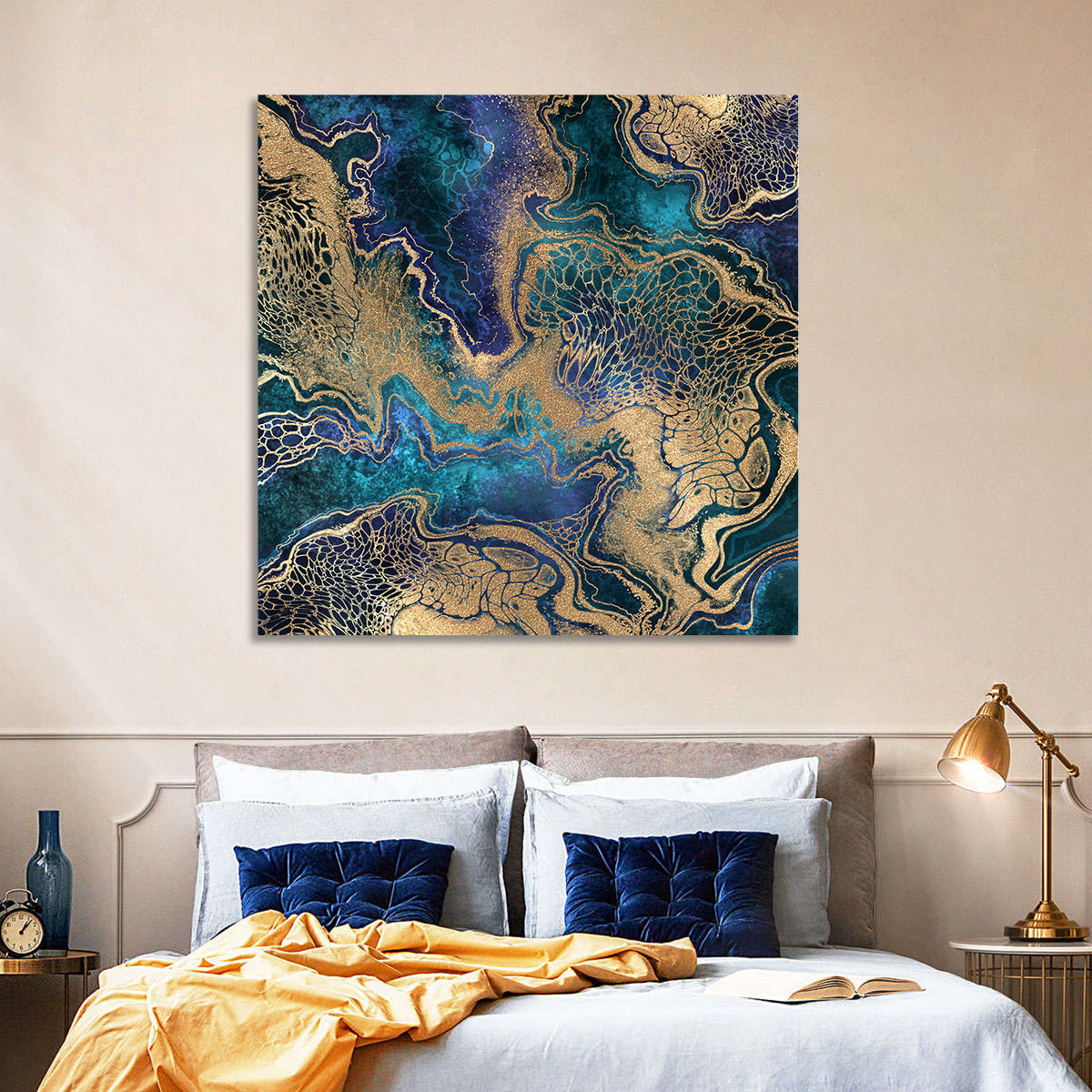 Gilded Geode Abstract Wall Art