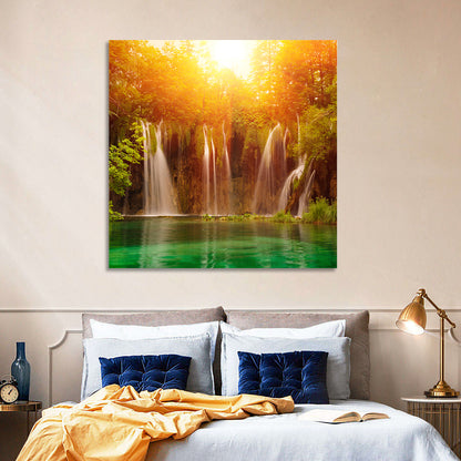 Plitvice Lakes Waterfalls Wall Art