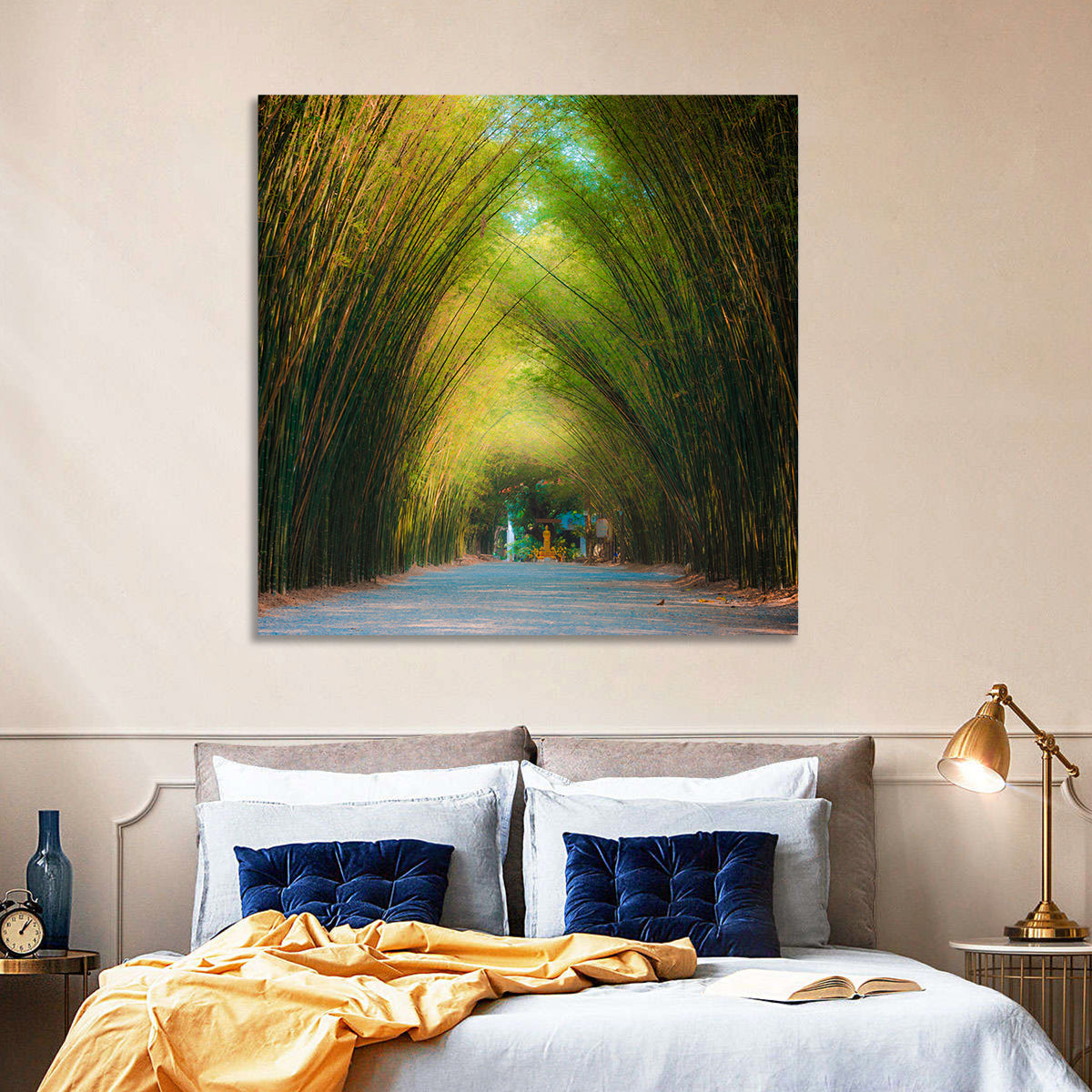 Arched Bamboo Tunnel Wall Art