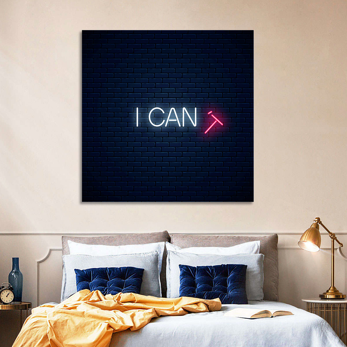 I Can Neon Sign Wall Art