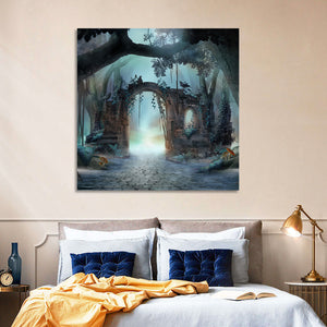 Enchanted Foggy Forest Wall Art