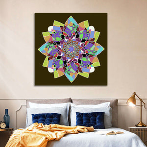 Dahlia Mandala Wall Art