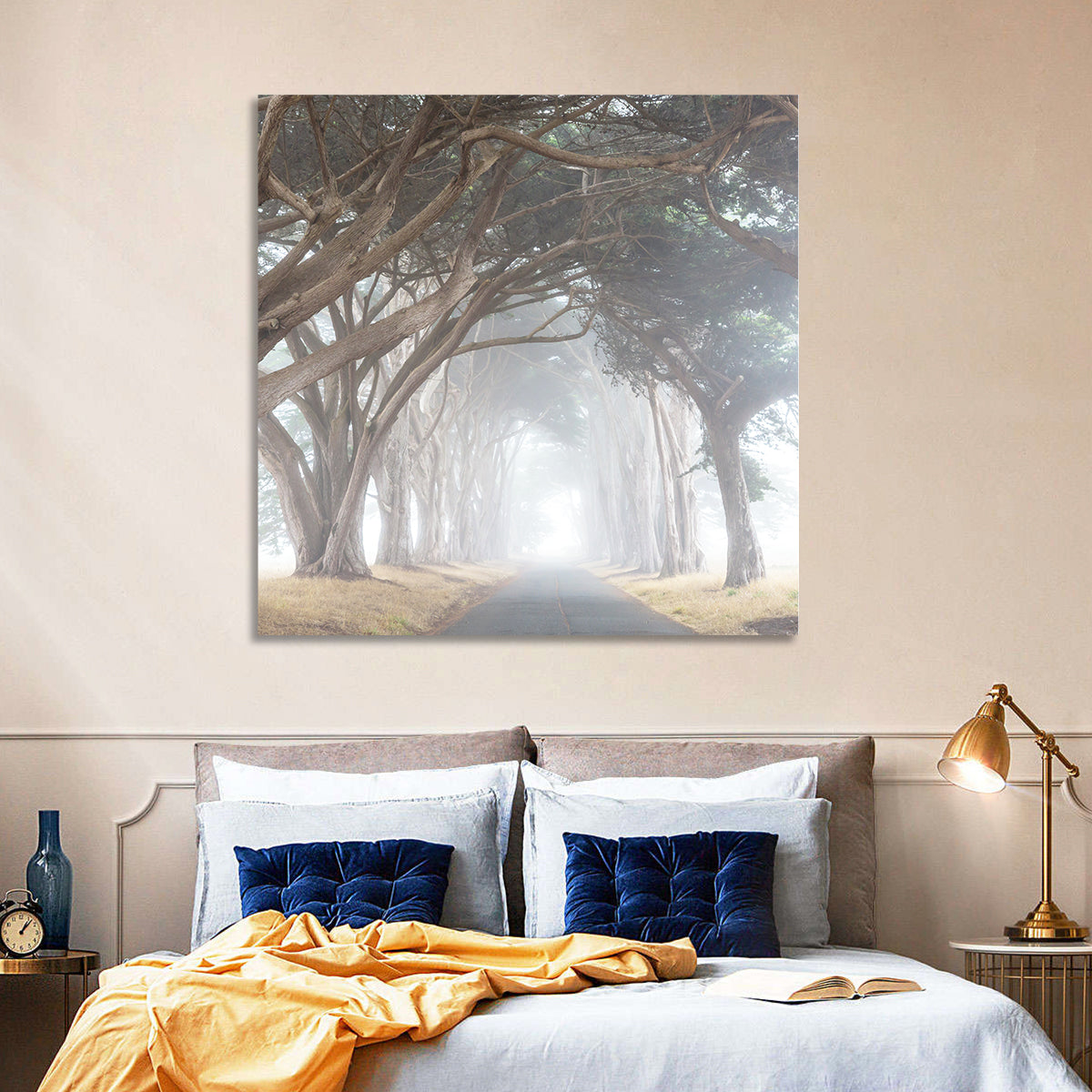 Misty Cypress Tunnel Wall Art