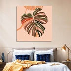 Monstera Leaf Abstract Wall Art