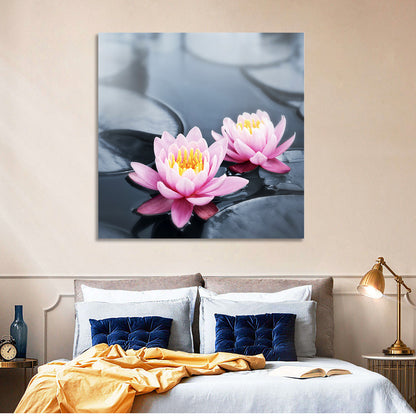 Pink Water Lilies Wall Art