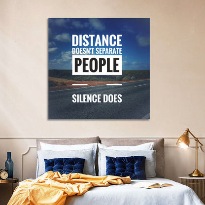 Silence Separates People Wall Art