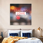 Learn to Love Yourself Wall Art