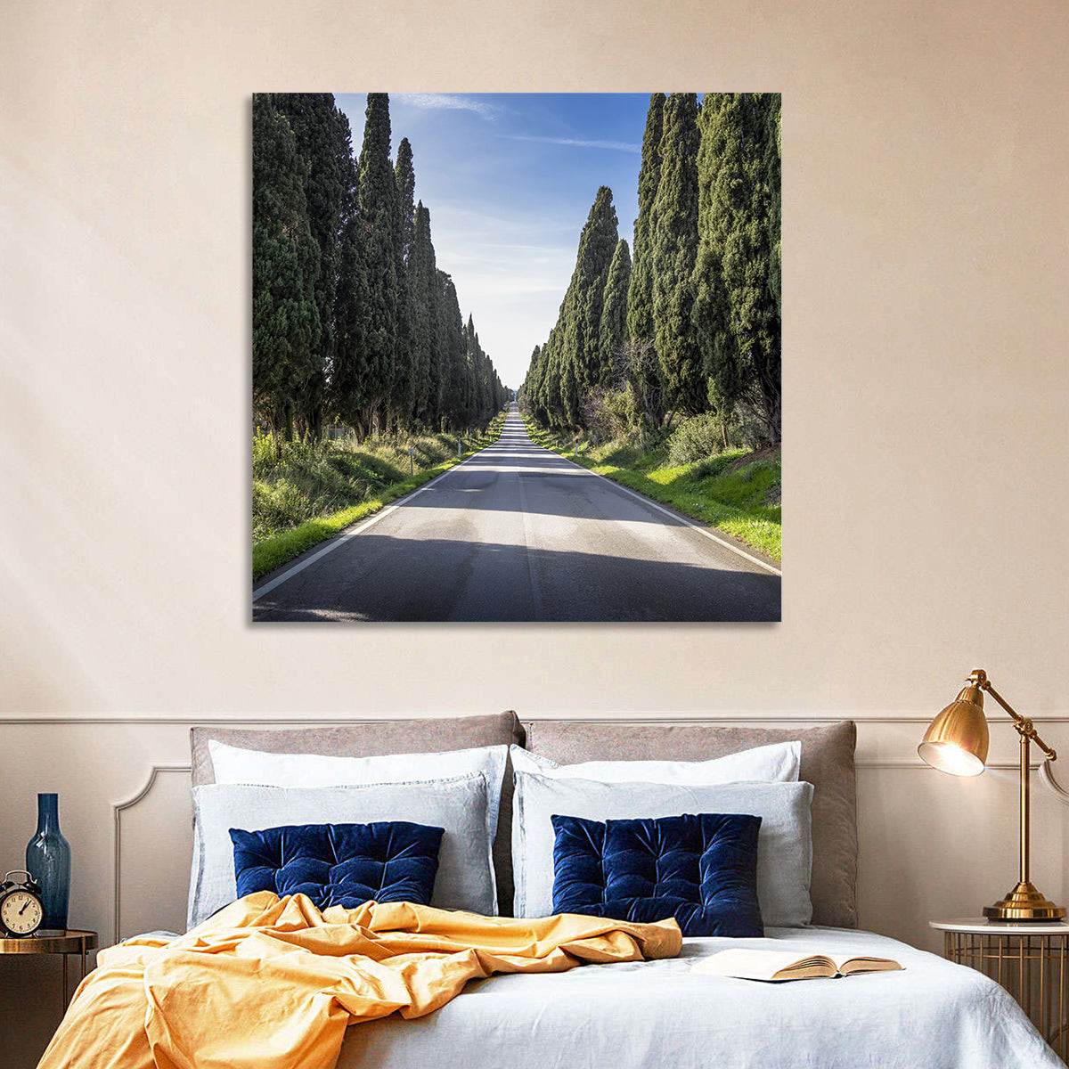 Cypress Trees Avenue Wall Art