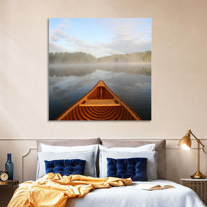 Cedar Canoe on Lake Ontario Wall Art