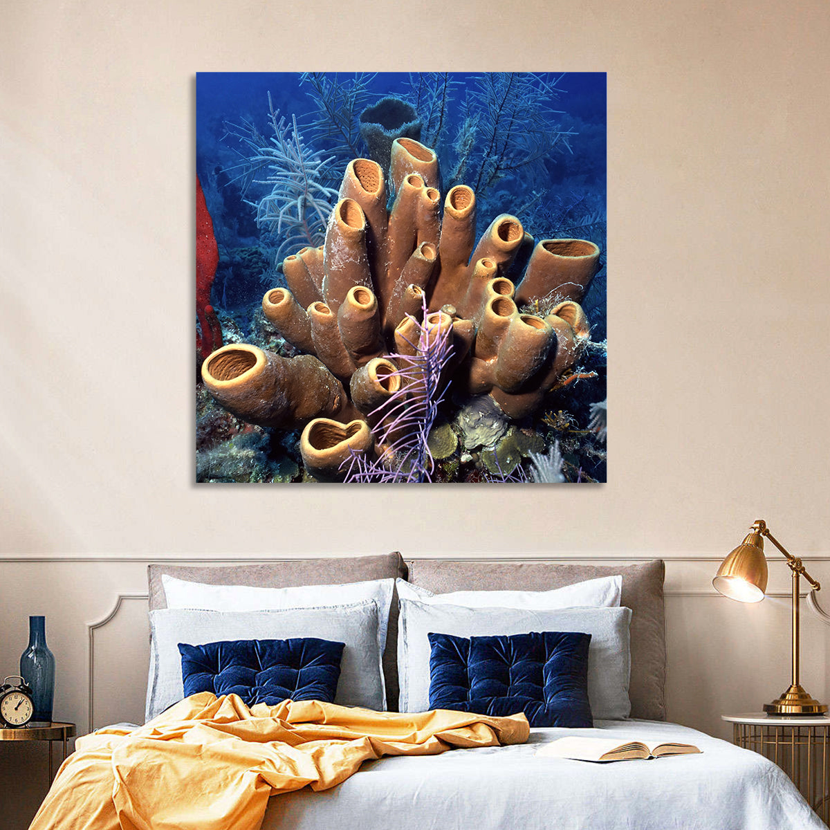 Belize Reef Sponge Scene Wall Art