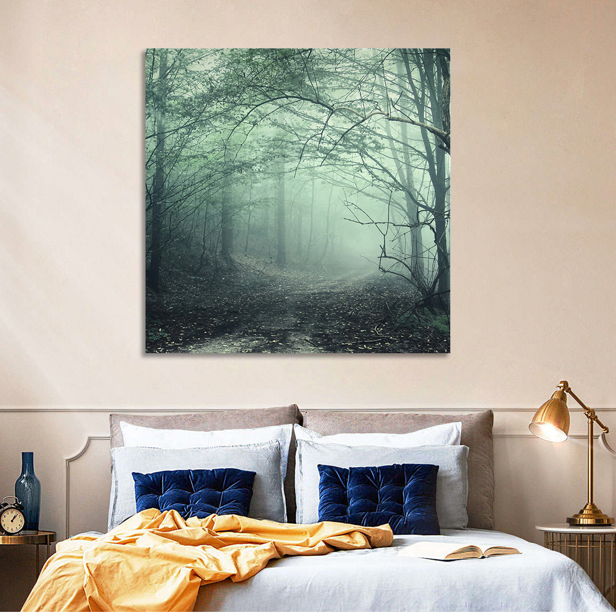 Misty Forest Path Wall Art