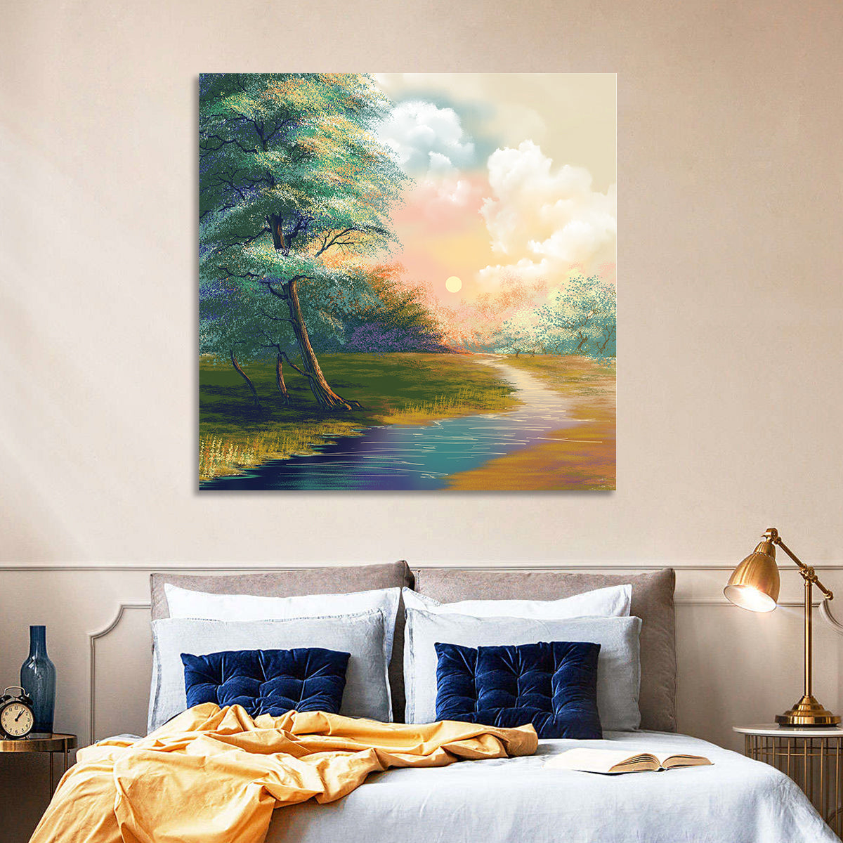 Spring Forest Sunrise Wall Art
