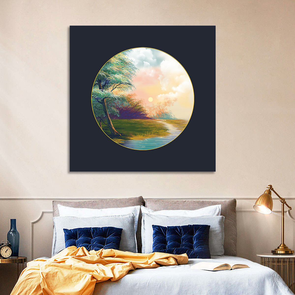 Spring Forest at Sunset Wall Art