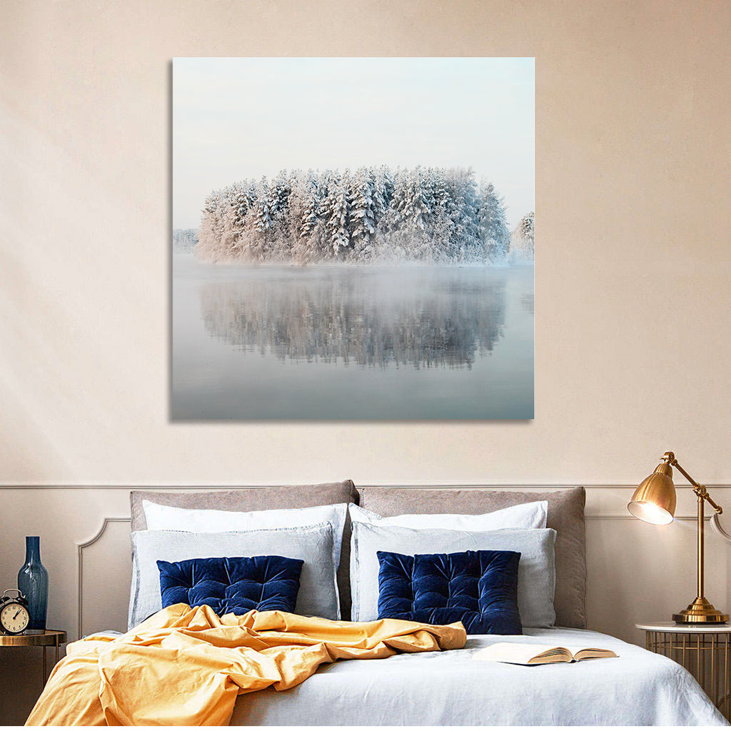 Misty Karelia Lake Wall Art