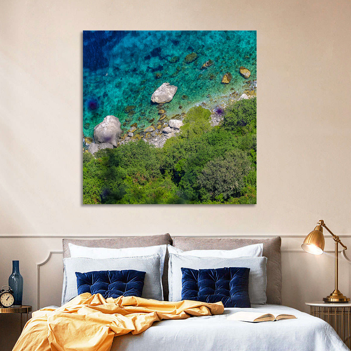 Capri Island Coast Wall Art