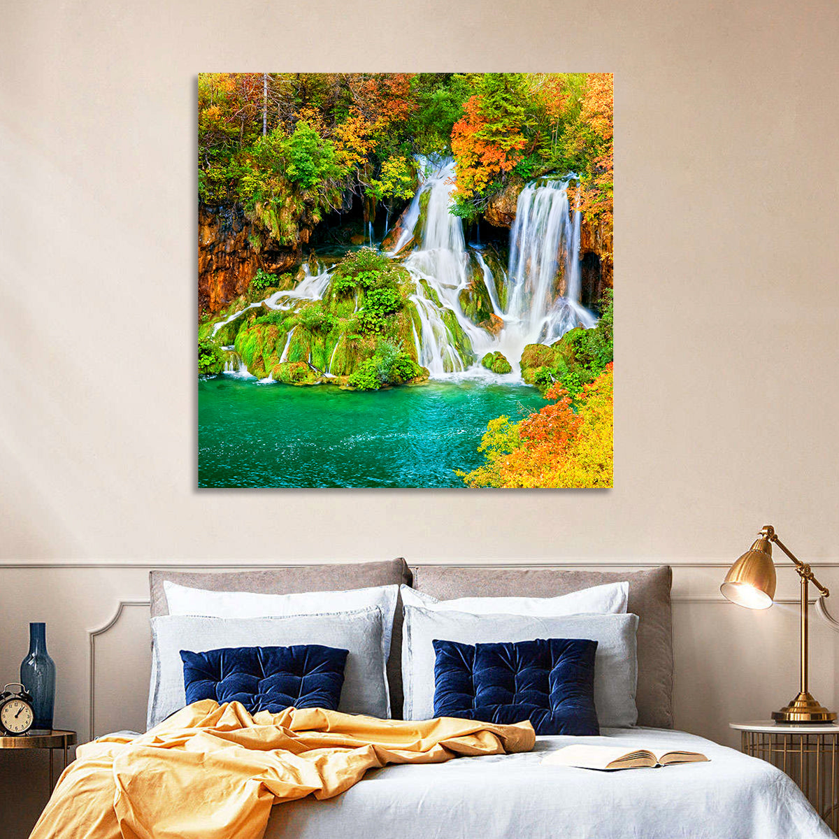 Plitvička Jezera Autumn Falls Wall Art