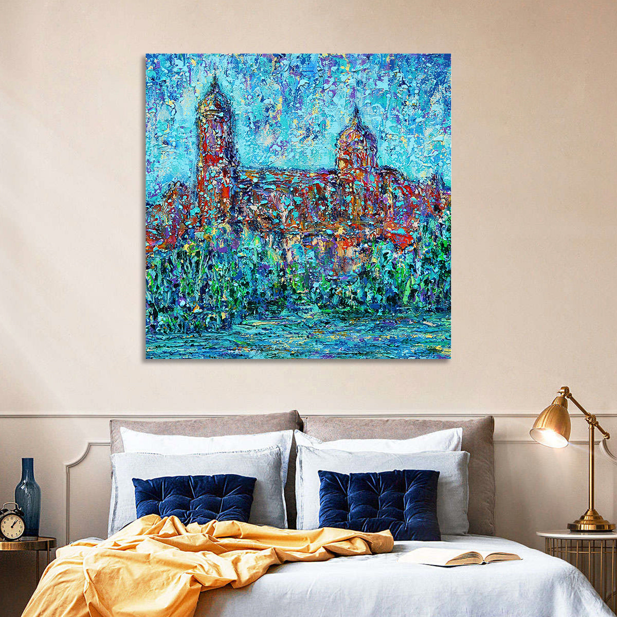 Salamanca Dual Domes Reflection Wall Art