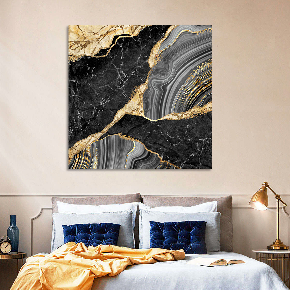 Gold River Abstract Wall Art