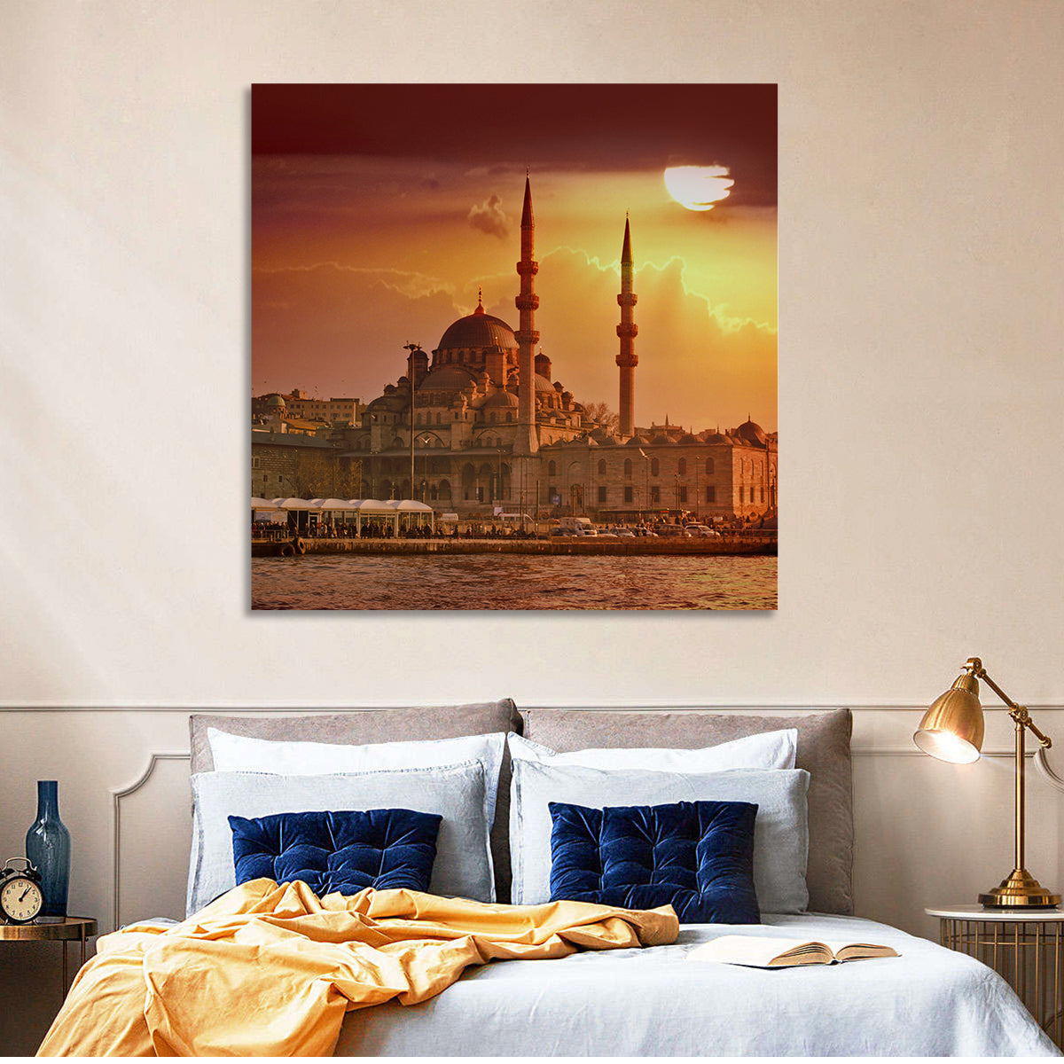 Yeni Cami Golden Hour Wall Art
