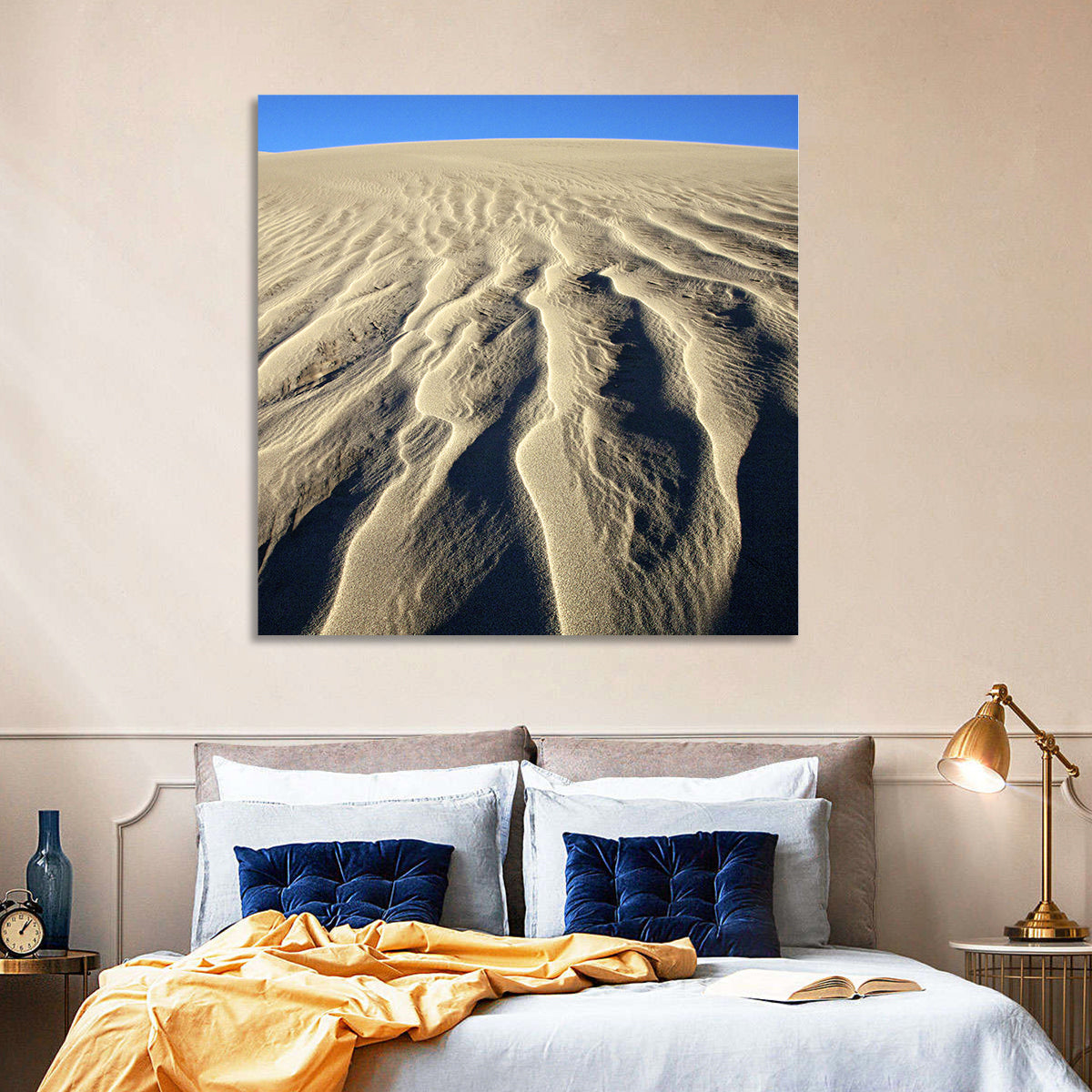 Endless Rippled Sand Dunes Wall Art