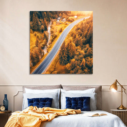 Carpathian Autumn Road Wall Art