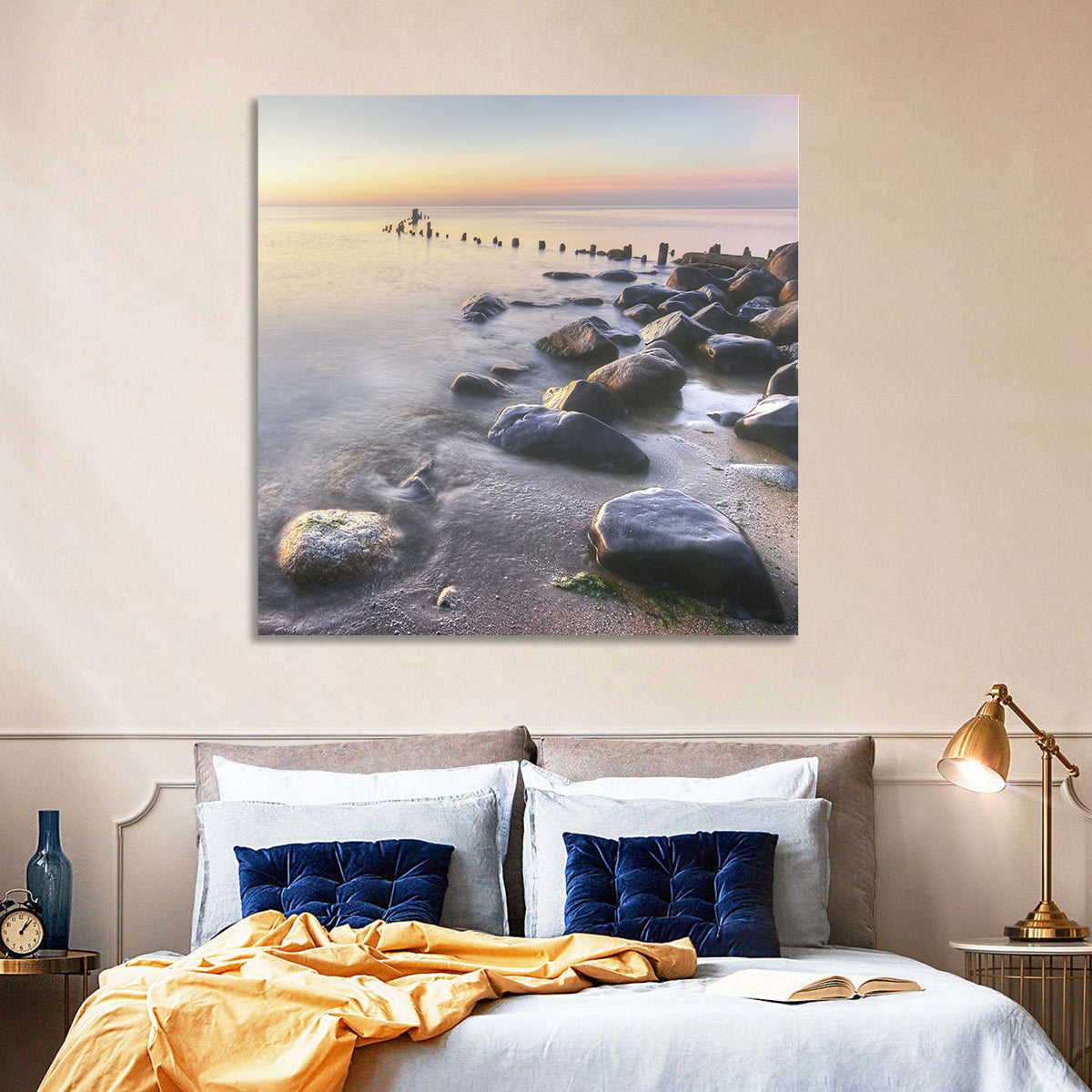 Michigan Shoreline Pilings Wall Art