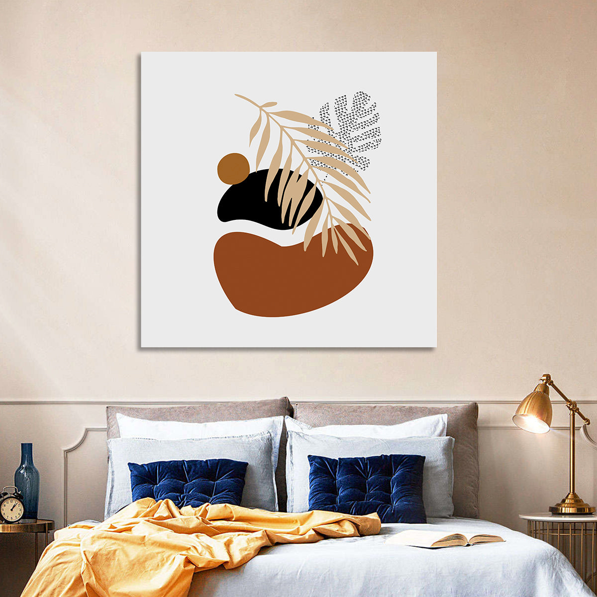 Tropical Stones Palm Leaf Wall Art