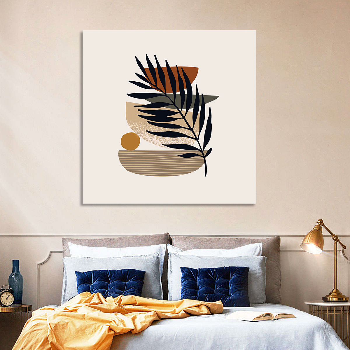 Balanced Palm Leaf Abstract Wall Art