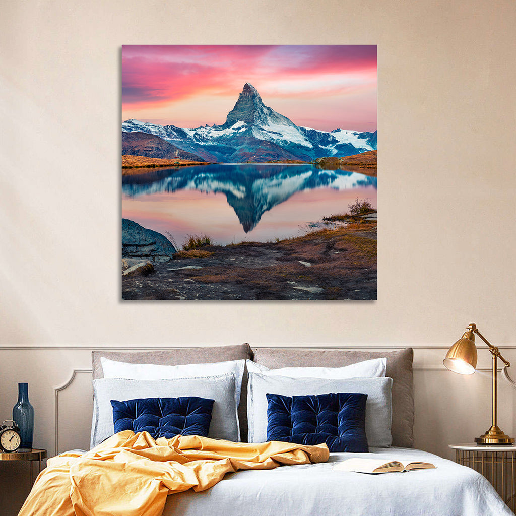 Matterhorn Reflection at Stellisee Wall Art