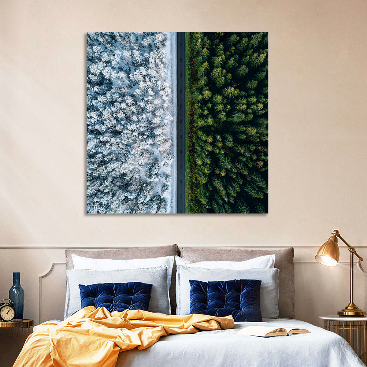 Summer and Winter Forests Wall Art