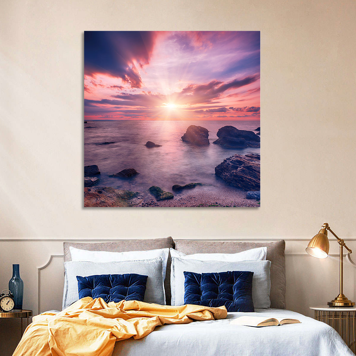 Ethereal Sea Sunrise Wall Art