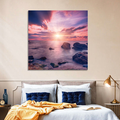 Ethereal Sea Sunrise Wall Art